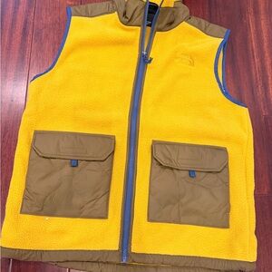 The North Face Kids Yellow and Brown Vest